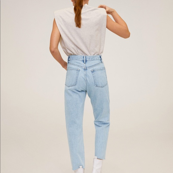 NWT Mango Straight Fit Cropped Jeans - Picture 3 of 5